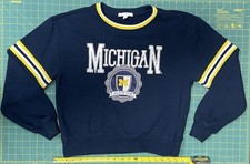 Michigan Wolverines Vintage Pullover Sweatshirt, WEAR By Erin Andrews, Medium