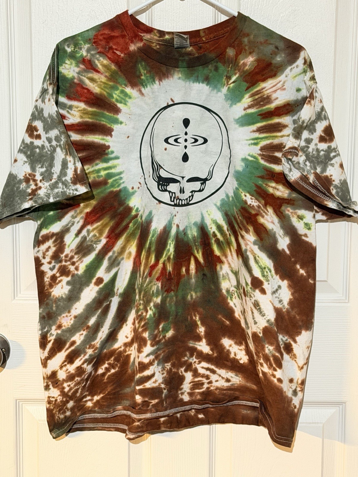Grateful Dead Men's T-Shirt Mindfulness XL Tie Dye T shirt- Eyes Of The World