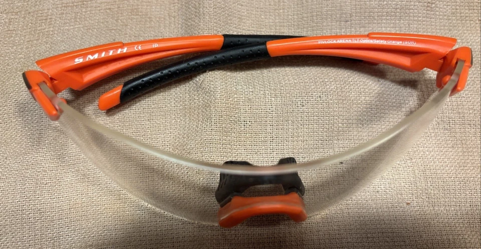 Smith Pivlock Arena TLT Optics Max Orange/Black Clear Replaceable Safety Lens - Image 4 of 4
