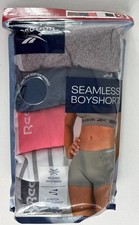 Reebok Seamless women's boyshorts briefs 5 in pack NIP Size XL