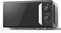 COMFEE 19L 700W Mini Microwave Oven Black Mirror 5 Power Levels Defrost