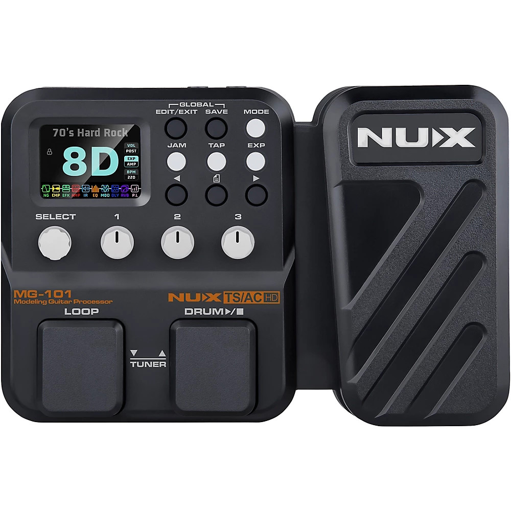 Педаль эффектов для моделирования мультиэффектов и усилителя NUX MG-101 Черная 18190₽