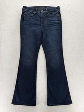 Spanx Jeans Womens 30 Dark Wash Blue 5-Pocket Flare Shaping Stretch Pants Denim