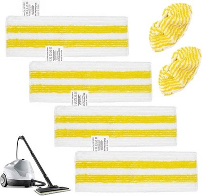 6X Dampfreiniger Bodentuch Pads Tuchset für Kärcher Easyfix SC1 SC2 SC3 SC4 SC5