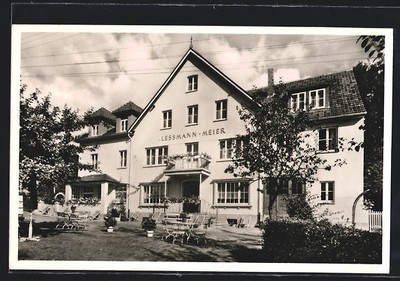 Schieder, Fremdenheim Lessmann-Meier, Ansichtskarte 1959 