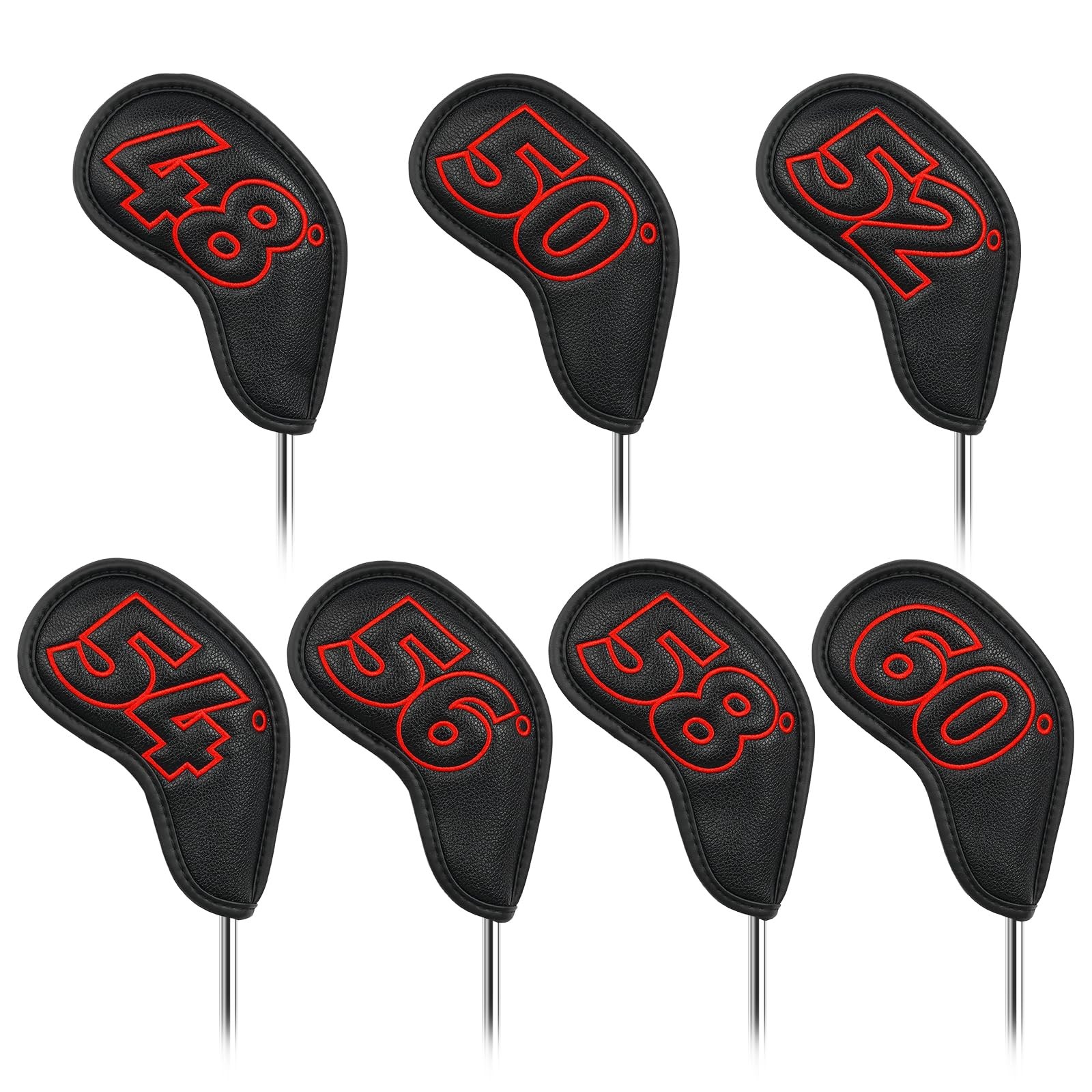 Wedge Covers, Magnetic Club Headcover Set, 7-piece Set (48, 50, 52, 54, 56_