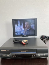 🤩 Panasonic BLUE LINE PV-9455S Head Hi-Fi Omnivision VHS VCR Works Cassette