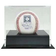 Single Acrylic Baseball Display Case - Black Base Stock #251000
