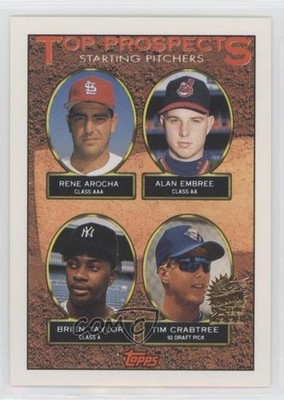 1993 Topps Inaugural Florida Marlins Rene Arocha Alan Embree #742 Rookie RC qp4