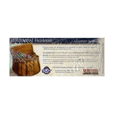 WotC D&D 4e D&D Encounters Promo Card #8 - Enchanted Heirloom Bag NM