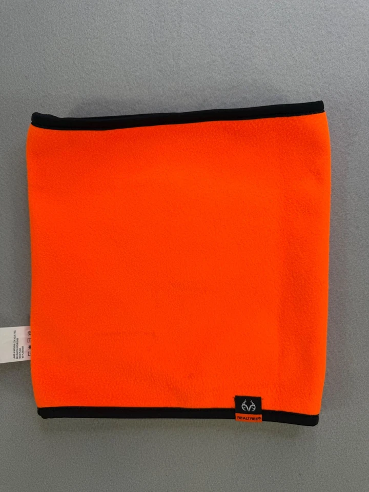 Камуфляжный оранжевый флисовый шейный подогреватель Realtree снаряжение для охоты на открытом воздухе - Изображение 4 из 4