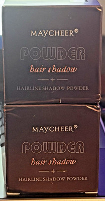 2x Maycheer Hairline Hair Shadow Powder # 05 Hey Black Brand-New Exp 2031