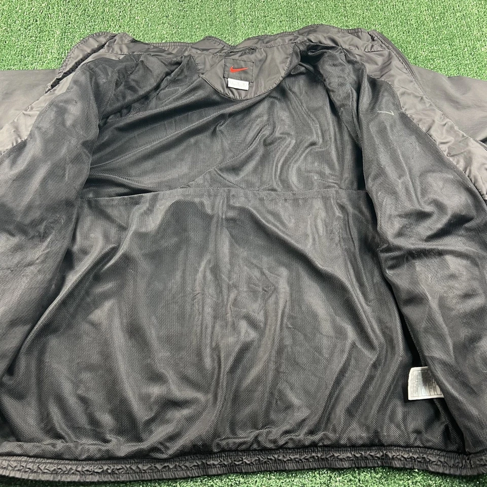 Vintage Nike Full Zip Windbreaker Jacket Mens Large Black Red Tag Baggy 90s Y2K - Image 4 of 4