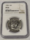1950 Franklin Half Dollar NGC PF 65