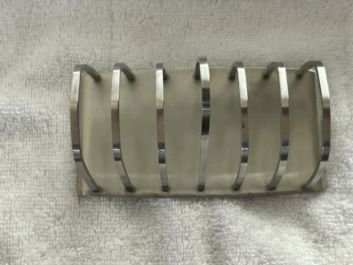 Mid Century Stainless Steel Toast Rack Old Hall Connaught Range England 5" - Picture 2 of 7