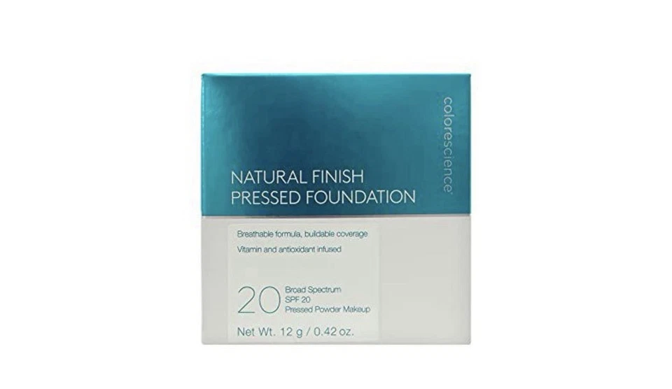 ColoreScience Natural Finish Pressed Foundation SPF20 - MEDIUM BISQUE 12g *NEW* - Image 2 of 4