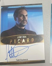 STAR TREK CONNECTIONS - TODD STASHWICK (CAPTAIN LIAM SHAW) Picard  AUTOGRAPH 