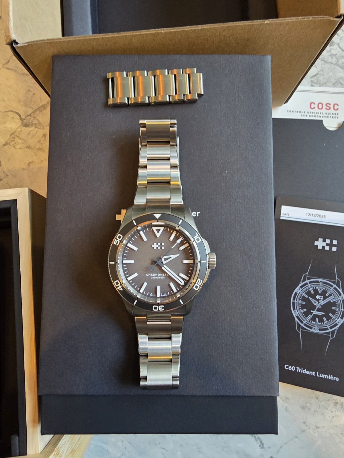 Christopher Ward C60 Trident Lumiere Black  Dec 2025