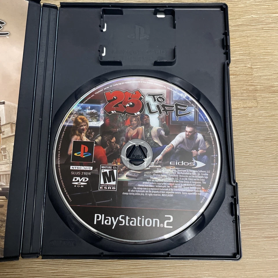 25 to Life (Sony PlayStation 2, PS2, 2006) - CIB Tested Working - Image 4 of 4