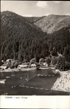 RPPC Lacul Ciucas Tusnad Romania vintage postcard z805