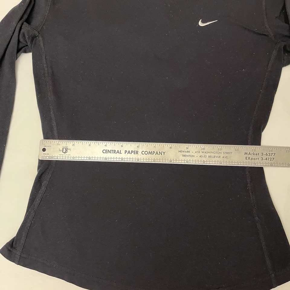 Nike Dri-FIT Women’s S Black Long-sleeved Jersey Fleece Running Tee Shirt EUC - Image 4 of 4