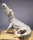 Brass CROCODILE  mini Sweet Collectable Ornament 4.1x3.2cm