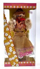 1992 DotW Australian Barbie Puppe / Dolls of the World / Mattel 3626, NrfB
