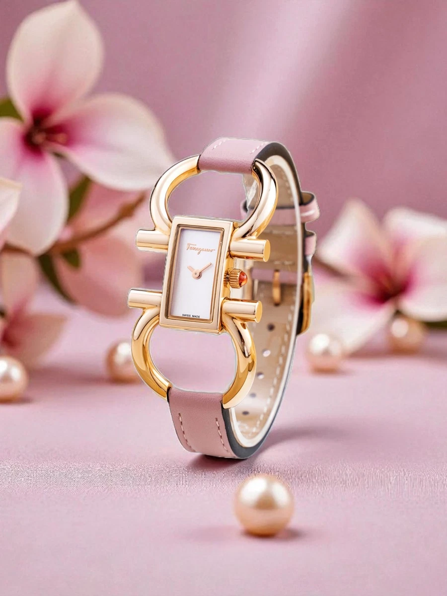 Salvatore Ferragamo - Analog Watch - 36mm Pink Dial, Swiss Made Amazon.com: Ferragamo Collection Luxury Womens Watch  main image 2