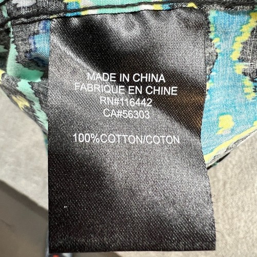 Camicia Empyre Surplus con bottoni uomo XL nera hawaiana manica corta cotone XL - Foto 8 di 10