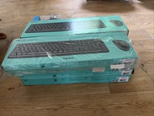 Logitech Full Size Corded Keyboard and Mouse Combo MK120 New LOT OF 8
