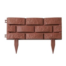 1/4Pcs DIY Mini Wooden Fence Stone Brick Pet Fences Border Lawn Fence  Garden