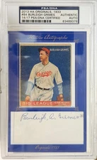 2013 HA Originals 1933 Burleigh Grime2 #64 14/17 PSA/DNA Auth Auto Certified HOF