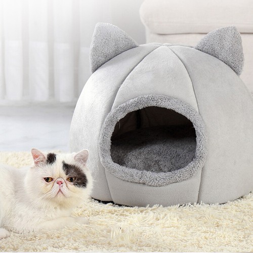 Pet Tent Cave Bed for Cats Small Dogs Self-Warming Cat Tent Bed Cat Comfortable - Picture 6 of 9
