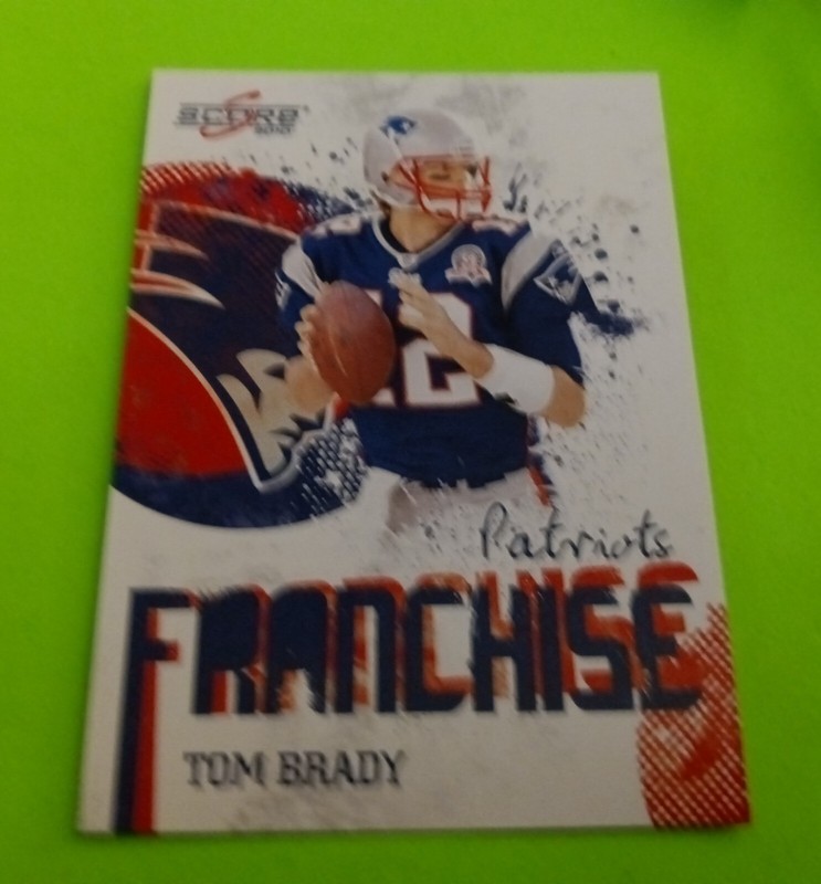 Tom Brady 2010 Panini - Score FRANCHISE NFL Football INSERT #17 MINT Patriots