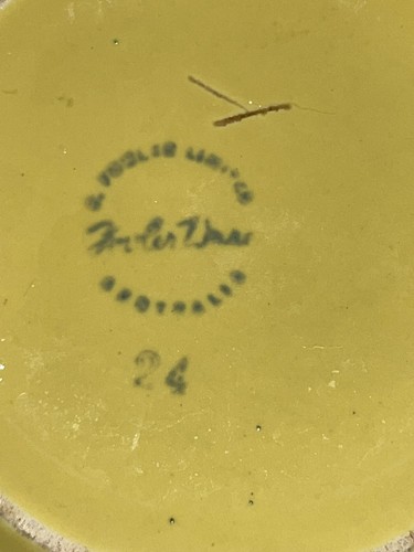Cuenco mezclador grande vintage Fowler Ware con caño de verter cerámica australiana - Imagen 4 de 4