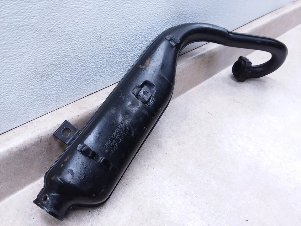 Silenciador de escape Kawasaki 75 KV KV75 vintage sin deflector 1977 ANS-C53 Foto 2 de 4