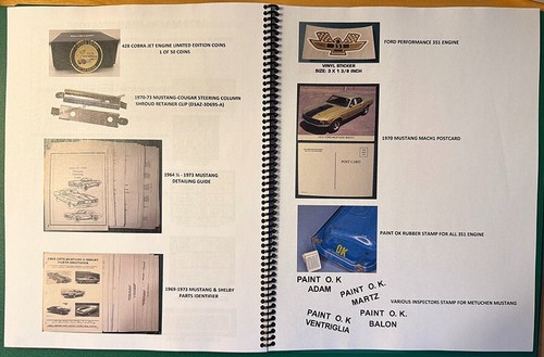 1970 FORD MUSTANG MACH1 WORLD REGISTRY BOOK - 25th ANNIVERSARY - MUSCLE CARS. - Picture 7 of 7