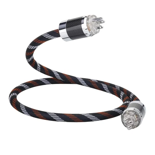 5N Audio Power Cable High Quality with125V 15A Carbon Fiber Plug Power Wire New - Picture 2 of 7