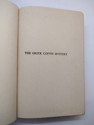 Ellery Queen 1932 The Greek Coffin Mystery Antique Vintage Book Hardcover - Picture 6 of 13