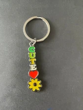 KEYCHAIN "CUTE" HEART FLOWER