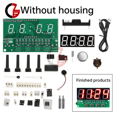 DC5V DIY Electronic Clock Multi-function Digital Clock Soldering Practice Kits