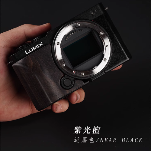 Handmade Wood Camera Hand Grip Handle Non-slip Sticker For Panasonic Lumix S9 - Picture 1 of 19