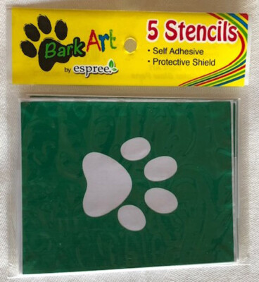 Blow Pen Stencils Espree Animal Products Bark Art for Pets 5 per package