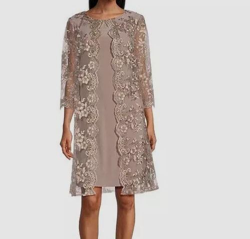 sachin and babi light blue dress pretty KIRA|Plus Size Sequin Cape Sleeve V-Neck Mother of the Bride Dr main image 1