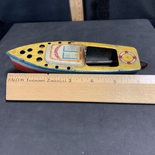 Vintage Steam Boat Tin Toy , Japan