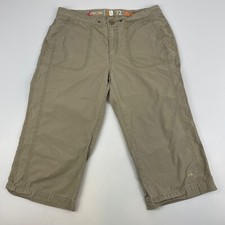Vintage Nike ACG Womens Size 6 Capri Rip Stop Hiking Pants Beige