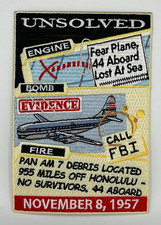 MR ALE Aviation Patch: Pan Am 7 Unsolved Mystery FBI Investigation GMAN P149