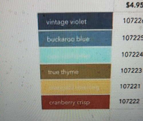 2006-2007 " IN COLOR CARD STOCK " 12 X 12 SIX DIFFERENT COLORS - Picture 5 of 6