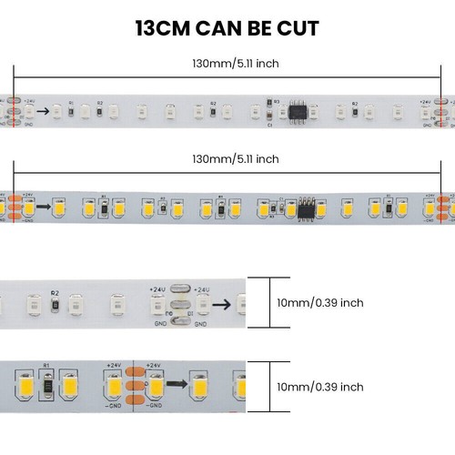 24V WS2811 IC Addressable LED Pixel Strip Chasing Running Water Light 120Leds/m - Picture 3 of 26