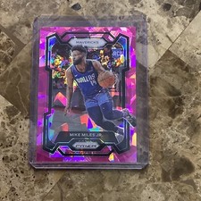 2023-24 Prizm MIKE MILES JR Rookie PINK Cracked Ice Prizm #295 Mavericks RC B-10
